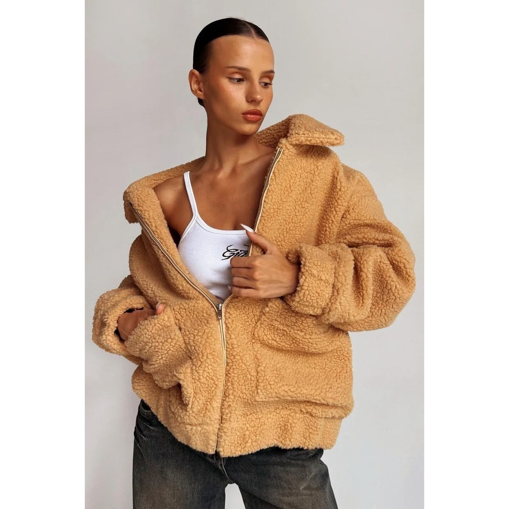 I.AM.GIA The Pixie Sherpa Slouchy Oversized Teddy Coat Iconic Blogger Fave SZ XS